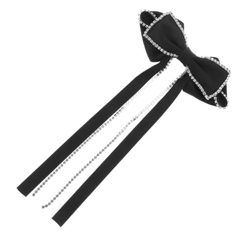 VERDANVERSE Haarspange für Frauen mit Schleifen Design Elegantes Haarschmuck Accessoire mit Strass für Geburtstag Hochzeit und Abschlussball Vielseitig und Einfach zu Bedienen von VERDANVERSE