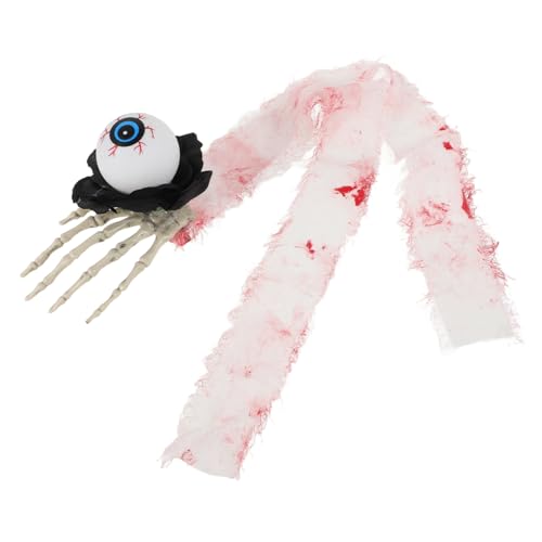 VERDANVERSE Halloween Haarclips Mit Skelettaugen Gruselige Haarspangen Für Frauen Mädchen Erwachsene Und Gothic Kostümzubehör Für Halloween-party Horrorthema Haaraccessoire von VERDANVERSE