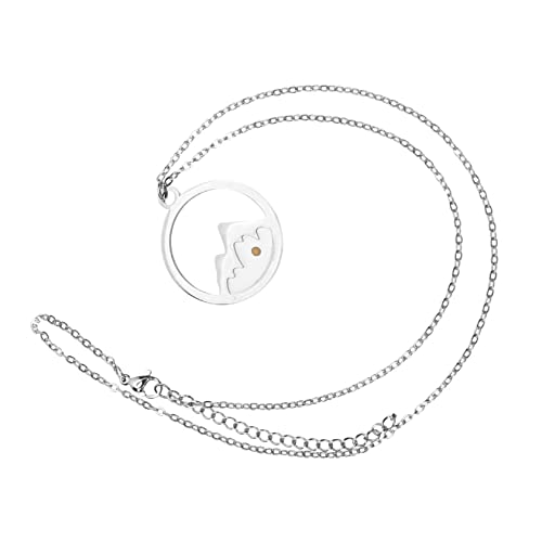 VERDANVERSE Halskette mit Berg Anhänger Schlichte Charm Kette Damen Modisches Statement Schmuckstück für Alltag und von VERDANVERSE