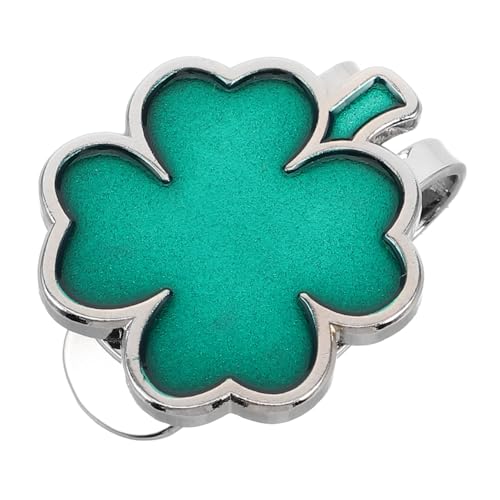 VERDANVERSE Haltbarer Golf Ball Marker mit Abnehmbarem Vierblatt Hutclip Metall Design für Männer Frauen Schnelles Markieren Vielseitig für Golf Outdoor Reisen Auffällige Farbgestaltung von VERDANVERSE