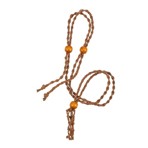 VERDANVERSE Handgefertigte Halskette mit Natürlichem Steinanhänger Geflochtenes Seil Vintage Schmuckstück Vielseitiger Anhänger für Damen und Auto dekoration VERDANVERSE Handgefertigte Halskette mit Natürlichem Steinanhänger Geflochtenes Seil Vintage Schmuckstück Vielseitiger Anhänger für Damen und Auto dekoration von VERDANVERSE