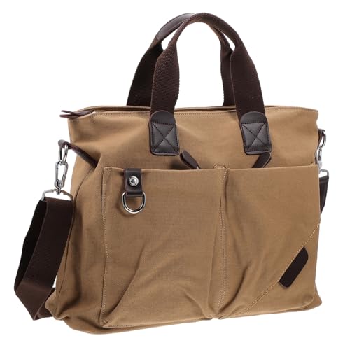 VERDANVERSE Herren Canvas Umhängetasche Schultertasche Strapazierfähigem Material Vielseitig Tragbar für Arbeit Schule und Freizeit Design mit Fächern Umweltfreundliche Alternative zu von VERDANVERSE