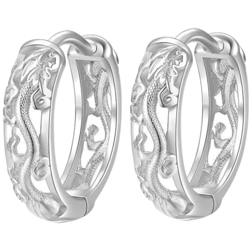 VERDANVERSE Drachen-ohrringe Für Männer Aus Legierung Vintage Creolen Mit Drachendesign Modischer Ohrschmuck Für Partys Und Anlässe von VERDANVERSE