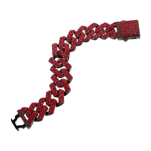 VERDANVERSE Hip Hop Armband aus Legierung mit Diamantförmigen Gliedern Rostbeständig Modisches Schmuckstück für Herren Vielseitig und Langlebig Geschenkidee für Besondere Anlässe von VERDANVERSE