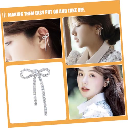 VERDANVERSE Hollow Bowknot Ohrclip Damen Schleifenohrring Elegant Modisch Mädchen Teenager Schmuck von VERDANVERSE