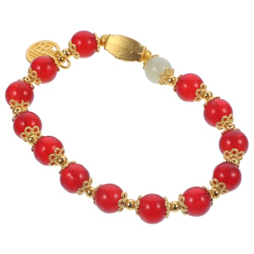 VERDANVERSE Jahr Armband Rotes Seil Verstellbar Schutz Schmuck Glücksbringer Feng Shui Accessoire für Damen Herren von VERDANVERSE
