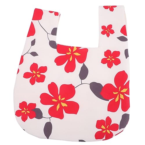 VERDANVERSE Japanische Knotentasche Damen Handtasche Canvas Tragbar Stil Handgelenktasche Modisch Großes Fassungsvermögen Alltag Party Shopping Reise von VERDANVERSE