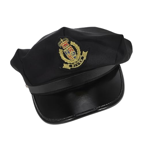 VERDANVERSE Kapitänsmütze Mit Goldenem Ohr Verstellbar Aus Polyester Für Cosplay Bühnenaufführungen Und Partys Stilvolles Accessoire Für Jede Veranstaltung von VERDANVERSE