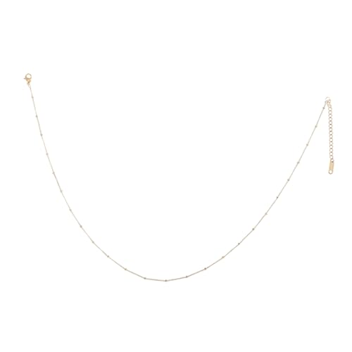 VERDANVERSE Ketten Halskette für Damen Minimalistische Disc Choker Perlen Halskette für zu Geburtstag Valentinstag Weihnachten Hautfreundliches Design für Täglichen Komfort von VERDANVERSE