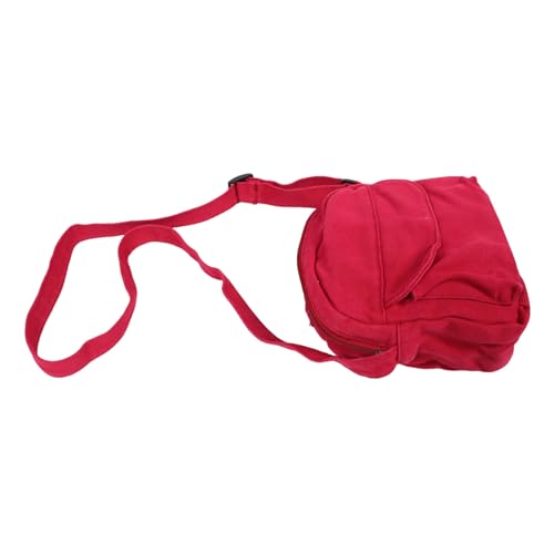 VERDANVERSE Kleine Canvas Umhängetasche für Mädchen Verstellbarer Schulterriemen Niedliche Mini-umhängetasche Robuste Geldbörse für Handy und Kleine Essentials Leicht und Praktisch von VERDANVERSE