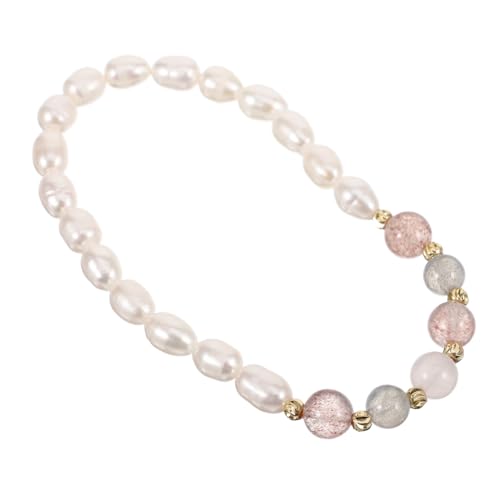 VERDANVERSE Kleine Perlenarmband Damen Schmuck Natürlich Süßwasserperlen Beaded Wrist Bracelet Elegant Modisch Für Alltag Und Festliche Anlässe von VERDANVERSE