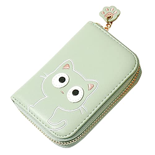 VERDANVERSE Kleines Geldbörsen Design für Mädchen Faltbare PU Kartenhalter mit Münzfach und Id Fenster für Täglichen Gebrauch Langlebig und Leicht zu Reinigen von VERDANVERSE