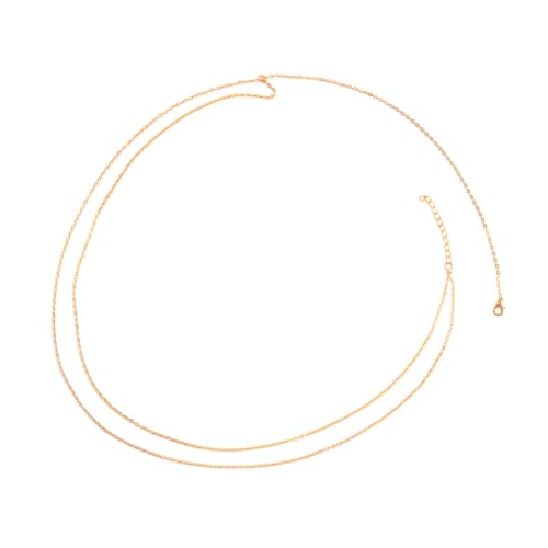 VERDANVERSE Körperkette Goldfarbig Einfacher Legierungs Taillengürtel Modische Bauchkette Damen Vielseitiger Schmuck für Strand Party Hochzeit und Alltag von VERDANVERSE