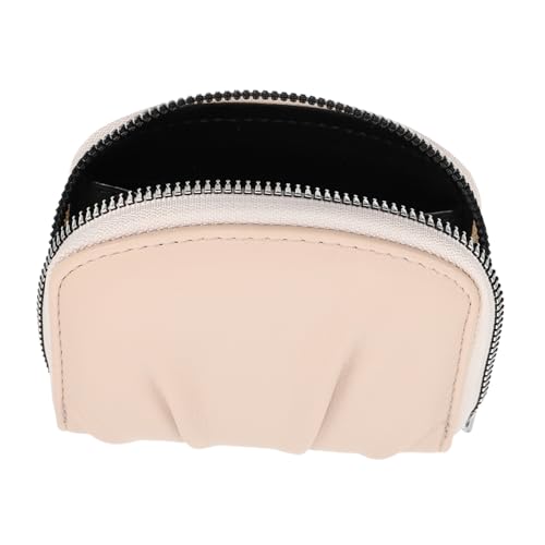 VERDANVERSE Kompaktes Weißes Pu Portemonnaie mit Reißverschluss Multifunktionale Geldbörse für Münzen Scheine und Karten Kleine Faltbare Geldtasche für Damen Leichte und Langlebige von VERDANVERSE