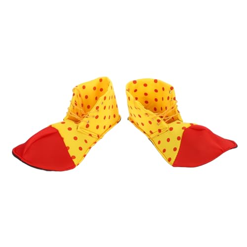 VERDANVERSE Kostüm Clown Schuhe Damen Herren Verstellbare Bunte Requisiten Langlebige Karneval Party Schuhe für Halloween Fasching und Kostümpartys Zufällige Farbe von VERDANVERSE