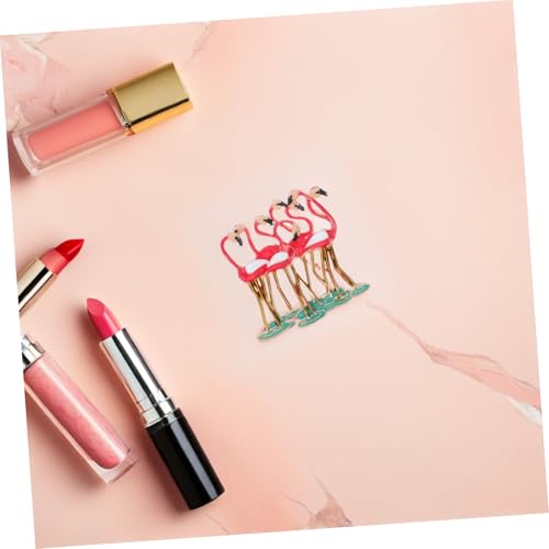 VERDANVERSE Kreative Flamingo Anstecknadel Damen Brosche Modisch Bunte Legierung Farbige Emaille Schmuck für Kleidung Taschen Hochzeiten Partys Alltag von VERDANVERSE