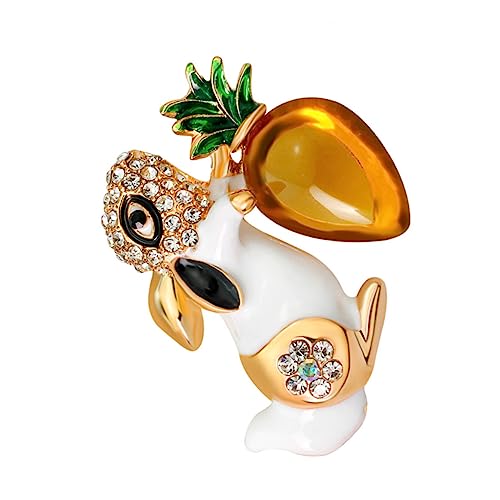 VERDANVERSE Kreative Hasen Brosche Legierung Anstecknadel für Kleidung und Accessoires für Partys und Besondere Anlässe Perfektes Schmuckstück für Damen und Mädchen von VERDANVERSE