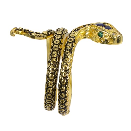VERDANVERSE Kreativer Schlangenring Damen Herren Unisex Schmuck Material Modisch Elegant Tragbar Geschenkidee von VERDANVERSE