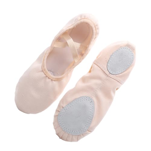 VERDANVERSE Lecklose Yoga -Schuhe Sportlich Für Ballett-Split-Schuhe Tanzen Ballettschuhe Damen Übungsschuhe Also Canvas-Ballettschuhe Ballett Auf Turnschuhe Damen Rosa von VERDANVERSE