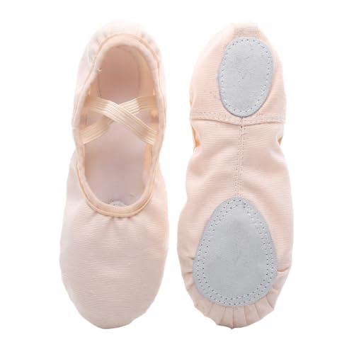 VERDANVERSE Leichte Elastische Tanzschuhe Schnürsenkel mit Rutschfester Sohle Weiche Yogaschuhe für Erwachsene für Ballett Jazz Modern Dance und Rosa von VERDANVERSE