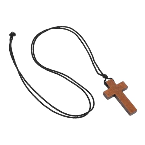 VERDANVERSE Holzkreuzkette Mit Verstellbarer Kordelkette Für Damen Und Herren Naturholz Anhänger Schmuckkette Für Lässige Und Formelle Anlässe VERDANVERSE Holzkreuzkette Mit Verstellbarer Kordelkette Für Damen Und Herren Naturholz Anhänger Schmuckkette Für Lässige Und Formelle Anlässe von VERDANVERSE