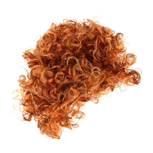 VERDANVERSE Leichte Kurze Afro Lockenperücke Synthetische Haare Elastisch und Passend Pflegeleicht Natürlicher Look für Damen für Alltag Bühne und Cosplay von VERDANVERSE