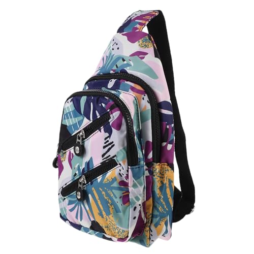 VERDANVERSE Leichte Nylon Umhängetasche Damen Vielseitig als Brusttasche Sling Bag für Reisen Freizeit Klein Robust mit Mehreren Fächern Praktisch und Modisch von VERDANVERSE