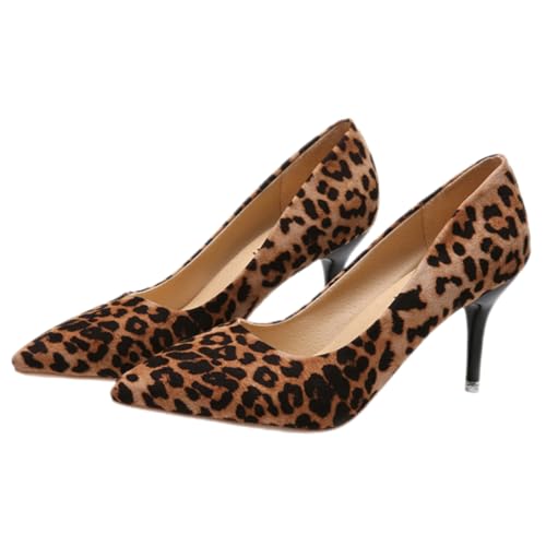 VERDANVERSE Leopard Print High Heels Damen Pumps Spitz Elegant Modisch Langlebig Alltag Party Schuhe Absatz VERDANVERSE Leopard Print High Heels Damen Pumps Spitz Elegant Modisch Langlebig Alltag Party Schuhe Absatz von VERDANVERSE