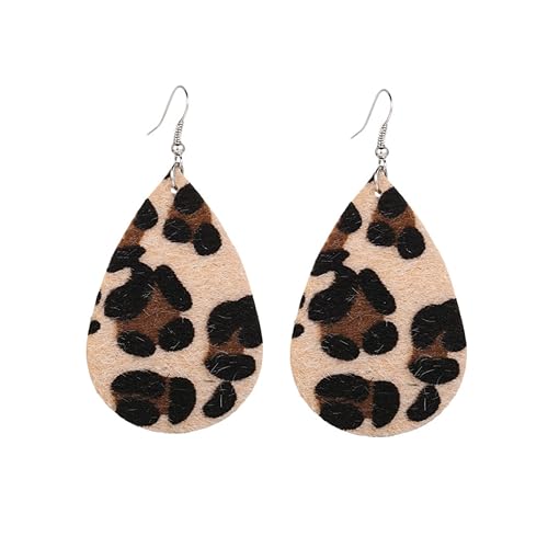 VERDANVERSE Leopard ohrringe Wasserfallform Vintage Ohrhänger Damen Elegant Tropfenförmig Modischer Schmuck für Alltag und Büro von VERDANVERSE
