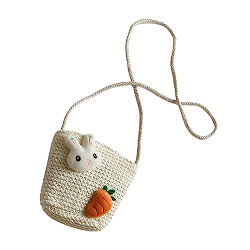 VERDANVERSE Mädchen Strandtasche Geflochtene Crossbody Bag Süße Umhängetasche für Outdoor Reisen Urlaub Leichte Handtasche für Junge Mädchen mit Langlebiger Verarbeitung von VERDANVERSE