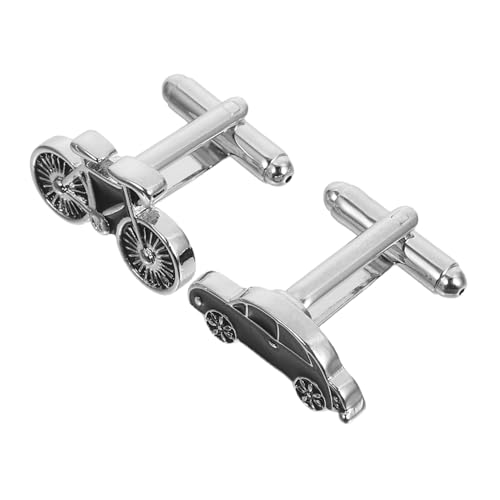 VERDANVERSE Manschettenknöpfe für Herren Auto und Fahrrad Design aus Langlebiger Legierung mit Tropfen-emaille Vintage-stil Vielseitig für Business Hochzeit und Alltag Geeignet von VERDANVERSE