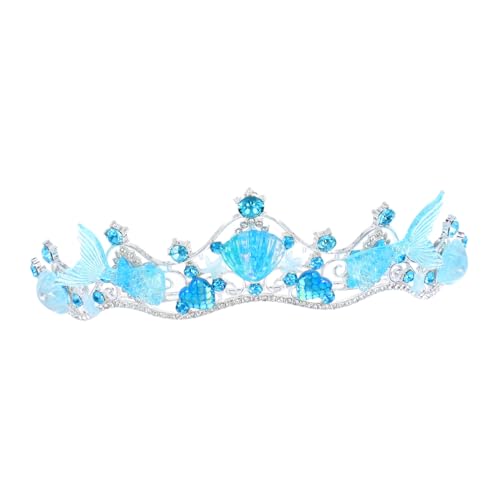 VERDANVERSE Meerjungfrau Krone Haarschmuck für Frauen Mädchen Eleganter Brautschmuck Vielseitige Tiara für Hochzeit Geburtstag Party Feine Handwerkskunst zum Valentinstag von VERDANVERSE