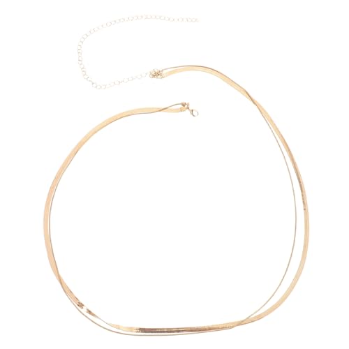 VERDANVERSE Mehrschichtige Verstellbare Bauchkette Langlebiger Schlangenkette Leichtes Hautfreundliches Sommer Accessoire für Damen als Dekorativer Taillengürtel zu Kleidern und Dessous von VERDANVERSE