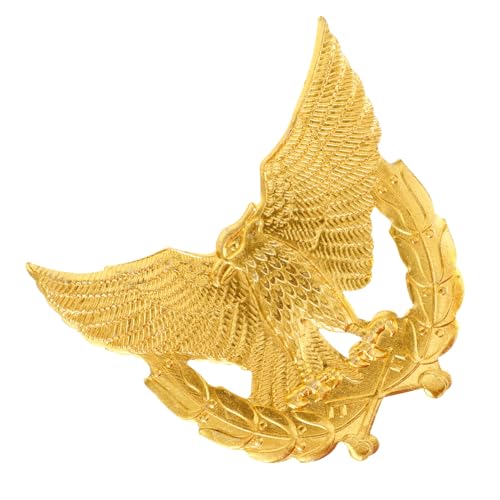 VERDANVERSE Metall Eagle Badge Anstecknadel aus Zinklegierung für Sicherheitsuniformen Langlebiges Design Präzise Verarbeitung Modisches Accessoire für Sicherheitsmützen von VERDANVERSE