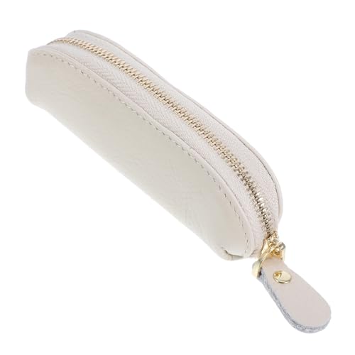 VERDANVERSE Mini Münzbeutel mit Reißverschluss Süßes Tragbares Portemonnaie für Damen für Shopping und Reisen Multifunktionale Aufbewahrung für Münzen Schlüssel und Japanisches Design Weiß von VERDANVERSE