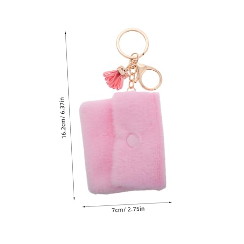 VERDANVERSE Mini Münzgeldbörse mit Schlüsselanhänger Candy Farben Kleine Geldbörse Damen Münzfach Praktisch Sicher Attraktive Handtaschen Deko Mädchen Zubehör von VERDANVERSE