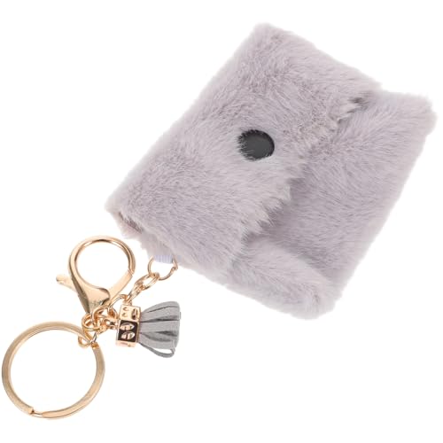 VERDANVERSE Mini Plüsch Münzgeldbörse Schlüsselanhänger Candyfarben Sanft Leicht Tragbar Für Handtasche Rucksack Geldbörse Schlüsselring Schmuck von VERDANVERSE