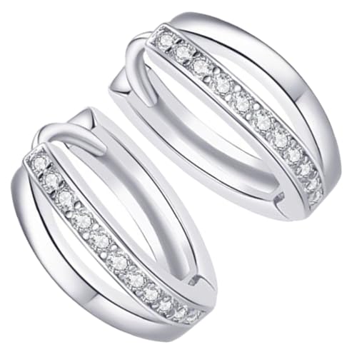 VERDANVERSE Minimalistische Kleine Creolen Ohrringe Damen Leichtes Design Modische Ohrschmuck Elegante Runde Ohrstecker für Alltag Geschenk Valentinstag von VERDANVERSE