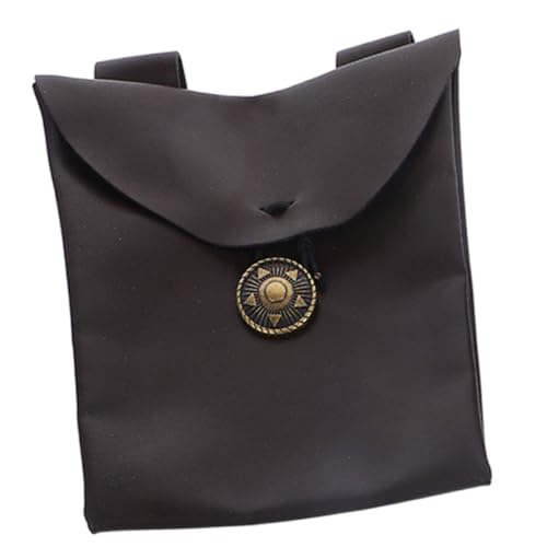 VERDANVERSE Mittelalterliche Pu Gürteltasche Retro Renaissance Cosplay Bauchtasche mit Großer Kapazität für Handy Geldbörse und Persönliche Gegenstände Passend für Mottopartys und LARP Events von VERDANVERSE