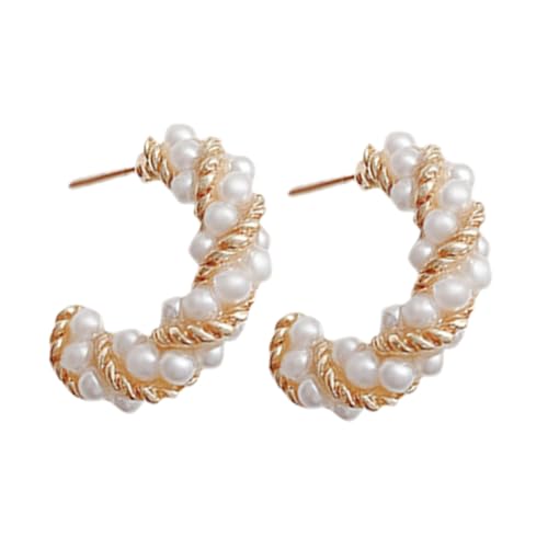 VERDANVERSE Moderne Geometrische Perlenohrringe Damen Leichtes Design Modisch Statement Ohrstecker für Teen und Frauen Geschenkidee für Besondere Anlässe von VERDANVERSE