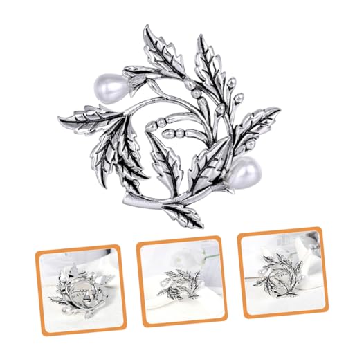 VERDANVERSE Modische Damenbrosche mit Strass und Perlen Dekorative Anstecknadel für Kleider und Jacken Leichter Legierungsbroschen Pin Vielseitig für Abendkleidung Schals und Accessoires von VERDANVERSE