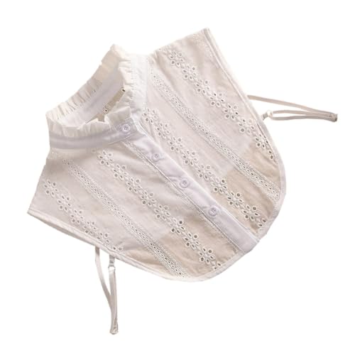 VERDANVERSE Modischer Abnehmbarer Fake Kragen für Damen Eleganter Stehkragen Weiß als Dekoration für Hemden Blusen und Pullover für Partys Hochzeiten und Alltag von VERDANVERSE