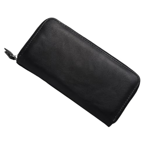 VERDANVERSE Multifunktionale Lange Pu Optik Geldbörse mit Reißverschluss Modisches Kartenetui für Herren und Damen Strapazierfähiges Weiches Material Übersichtliche Innenfächer für Karten und von VERDANVERSE