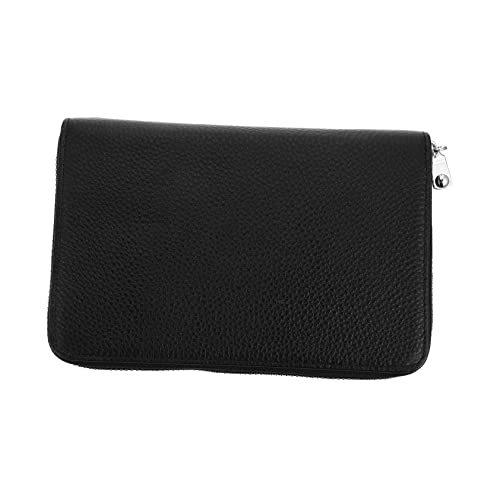 VERDANVERSE Multifunktionaler RFID Kartenhalter Echtem Rindsleder mit Reißverschluss Großes Portemonnaie mit Vielen Fächern für Damen für Reisen und Täglichen Gebrauch von VERDANVERSE