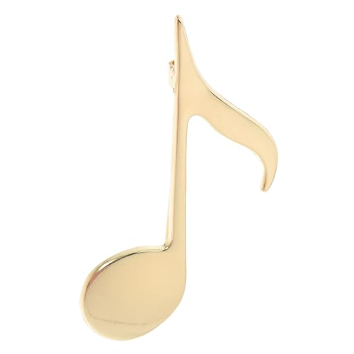 VERDANVERSE Musiksymbol Brosche Goldplattiert Refined Schmuck für Damen Herren Musiker Anstecknadel Mode Accessoire für Jacken Taschen Hüte von VERDANVERSE