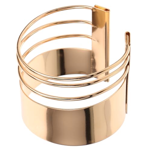 VERDANVERSE Offener Verstellbarer Armreif Damen Modisches Metall Armband Eleganter Goldfarbener Schmuck für Handgelenk Geeignet für Alltag Hochzeit Valentinstag und Besondere Anlässe von VERDANVERSE