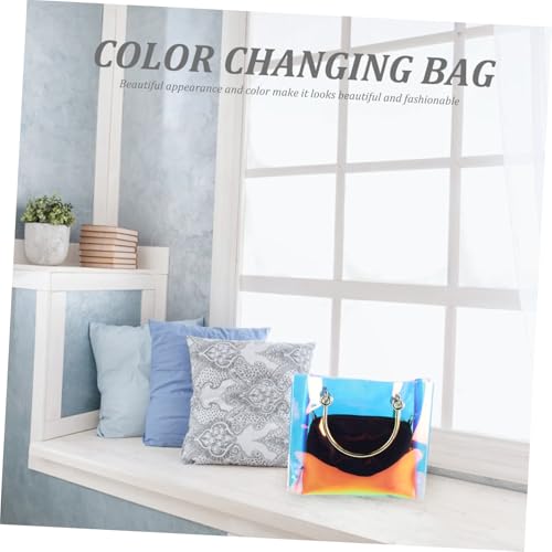 VERDANVERSE PVC Transparente Crossbody Tasche Damen mit Kette Strapazierfähig Modisch Vielseitig für Alltag Shopping Urlaub von VERDANVERSE