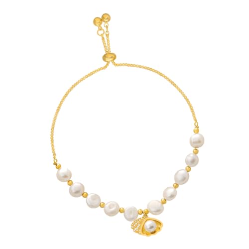 VERDANVERSE Perlenarmband Damen mit Design Verstellbare Handkette Modisches Schmuckstück für Besondere Anlässe Eleganter Armschmuck für Frauen und Mädchen von VERDANVERSE