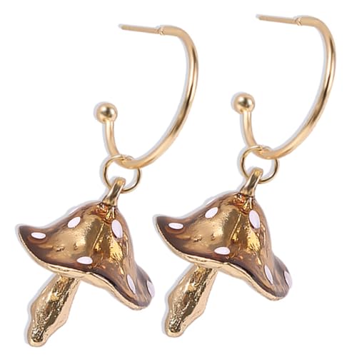 VERDANVERSE Pilz Ohrringe Damen Hängend Bunte Tropfen Ohrringe Lustiger Schmuck für Geburtstag Hochzeit Party Alltag von VERDANVERSE