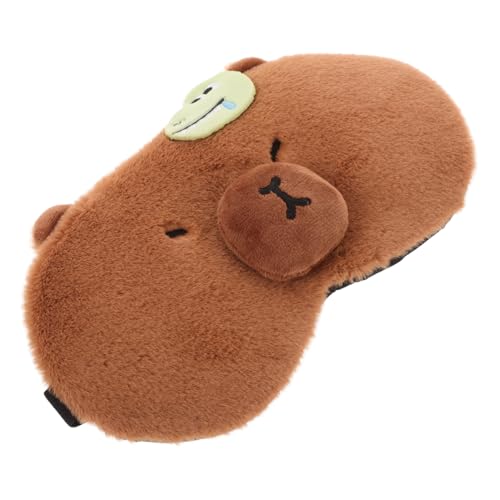 VERDANVERSE Plüsch Augenmaske Cartoon Schlafmaske mit Kühlpack Atmungsaktiv für Männer und Frauen zum Reisen Hotel und Zuhause Kompletter Lichtschutz von VERDANVERSE